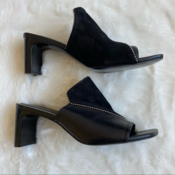 Rag & Bone Myla Suede Leather Studded Mules | Sz 7 - Picture 3 of 10